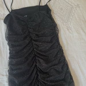 sparkly windsor black tight mini dress!